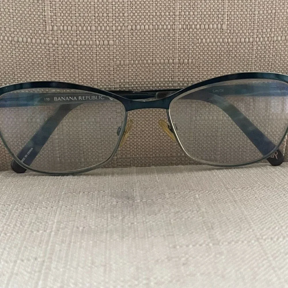 Banana Republic Women eyeglasses Frame Blue Tone 52[]16 135 Glasses Frame